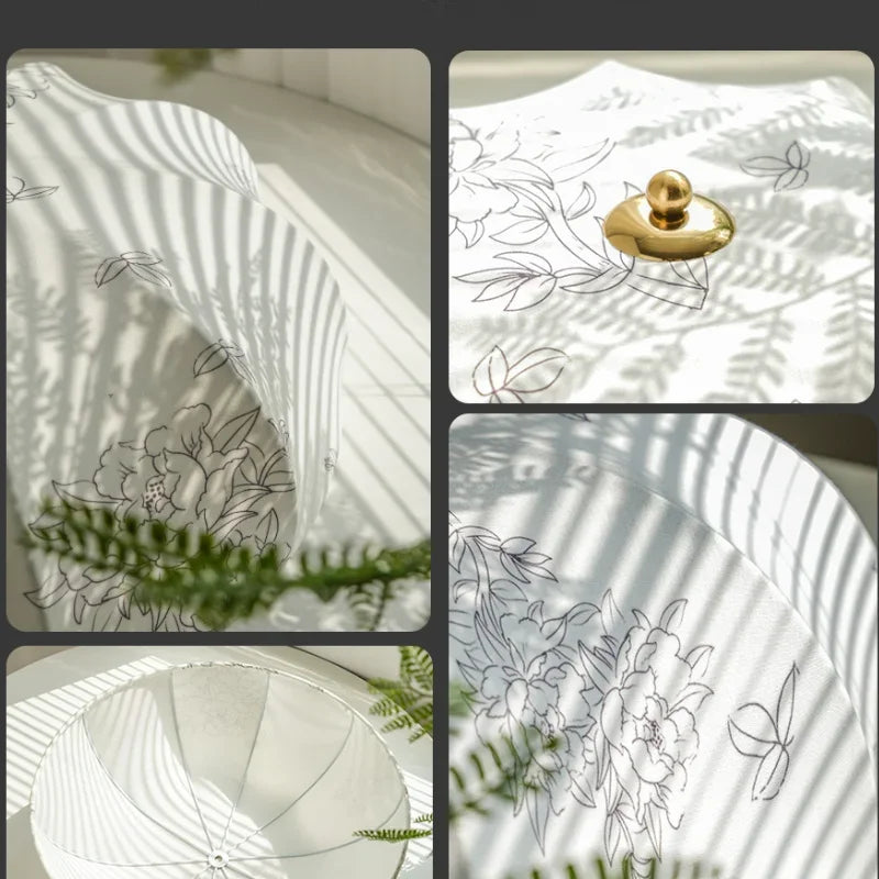 Modern Nordic fabric chandelier for elegant interiors - vue 4 sur 9