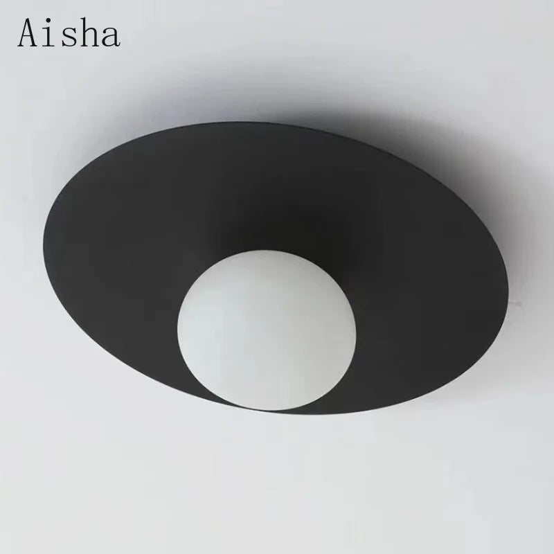 Modern nordic round decorative wall light - vue 5 sur 9