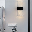 Nordic brushed gold acrylic LED wall light for interior decoration