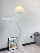 Nordic style curved mushroom floor lamp high-end decoration