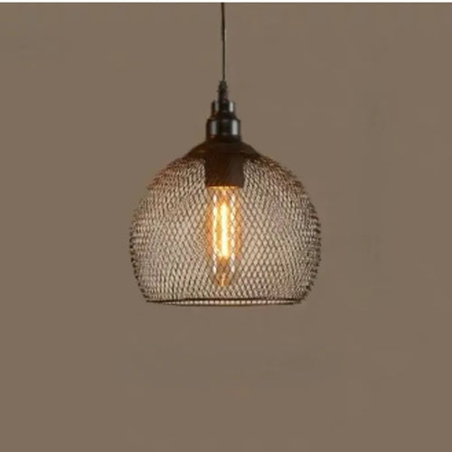 Nordic restaurant bar lighting retro rose gold bird cage modern pendant light - vue 11 sur 10