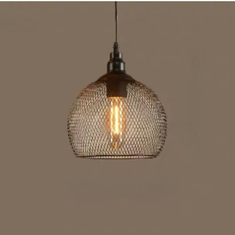 Nordic restaurant bar lighting retro rose gold bird cage modern pendant light - vue 10 sur 10