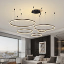 Modern brushed ring LED ceiling light