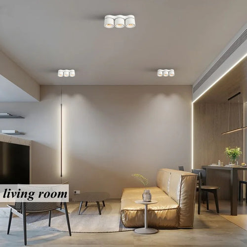 Dimmable folding rotating LED spotlights for indoor lighting - vue 7 sur 8