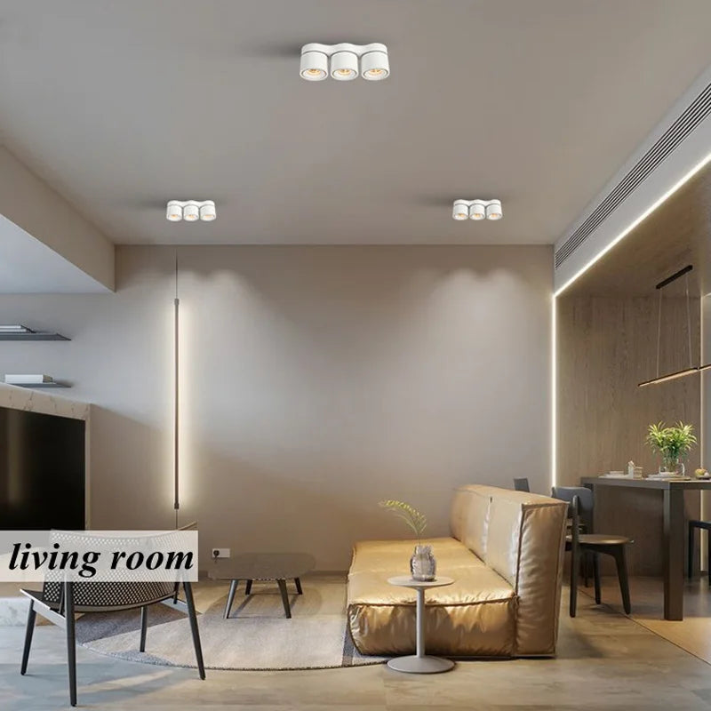 Dimmable folding rotating LED spotlights for indoor lighting - vue 7 sur 8