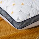 Full Sky Star Embroidered Fiber Pillow Core for Neck Protection, Quick Rebound, Not Easy to Deform, Not Collapse