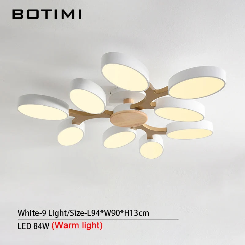 Grey tree-shaped LED ceiling light - vue 16 sur 32