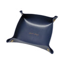 Leather storage box for desk and accessories