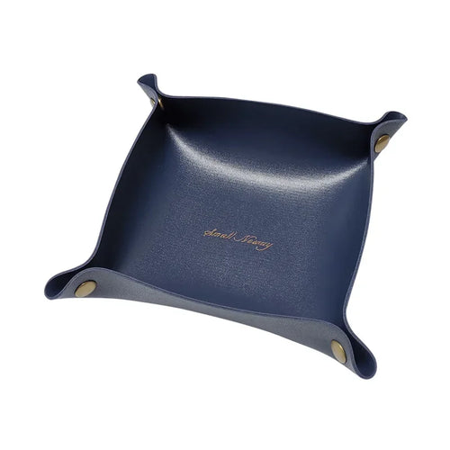 Leather storage box for desk and accessories - vue 12 sur 20