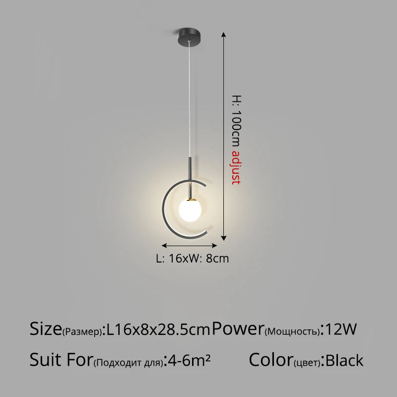 Modern minimalist creative luxury pendant light