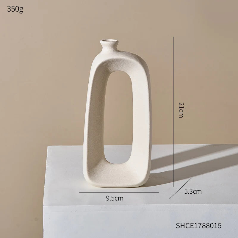 modern ceramic vase for indoor and outdoor decoration - vue 7 sur 13