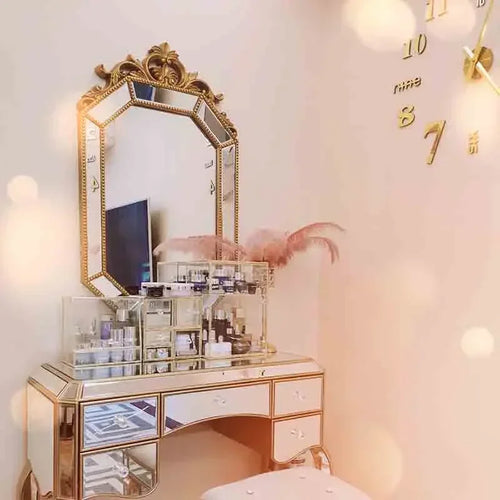 Nordic hanging decorative mirror for elegant makeup - vue 3 sur 14