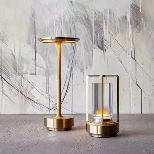 Rechargeable table lamp with dimmable ambient lighting for restaurants and bars - vue 2 sur 11