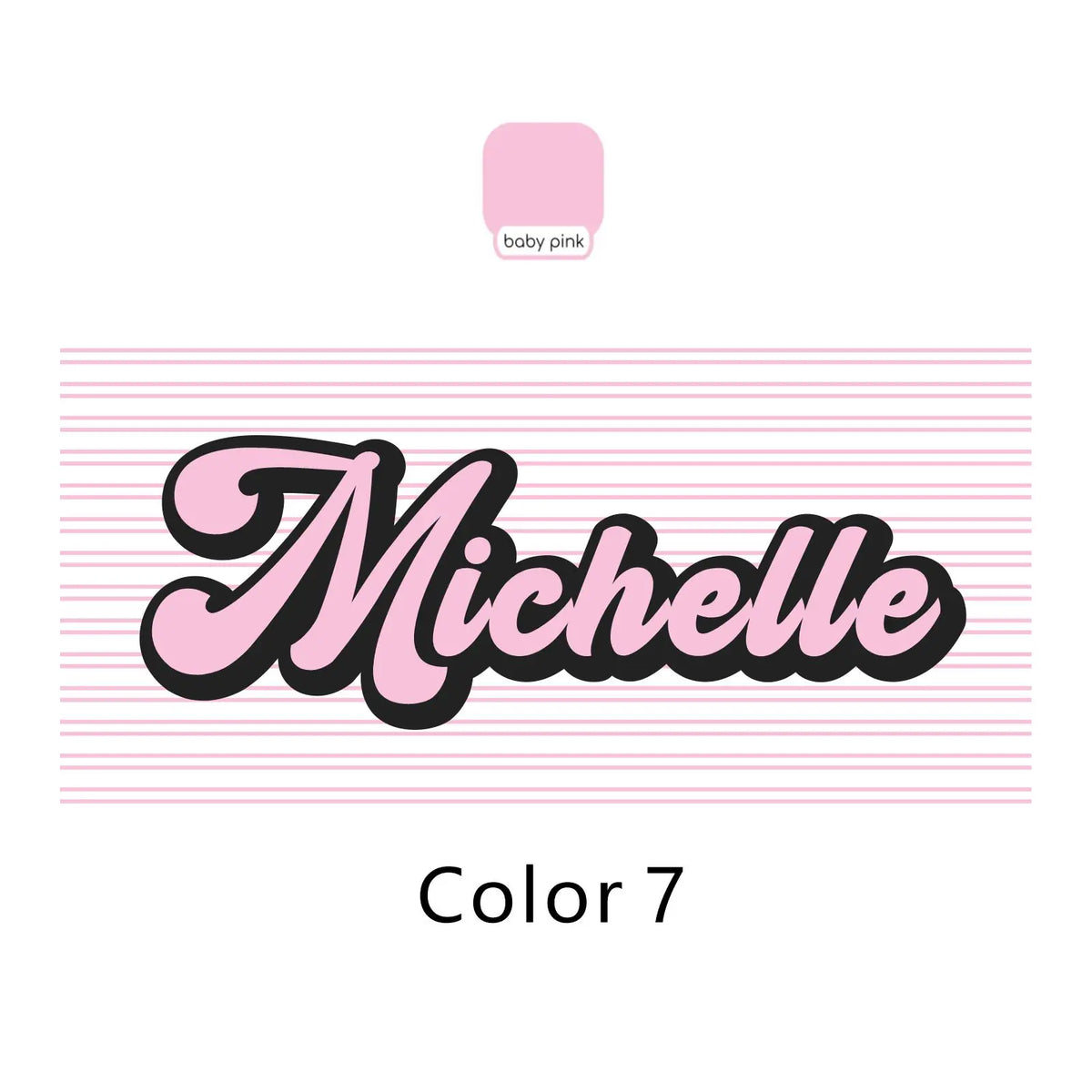 Personalised retro striped hippie beach towel