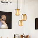 Tinted glass pendant light for modern interior decor