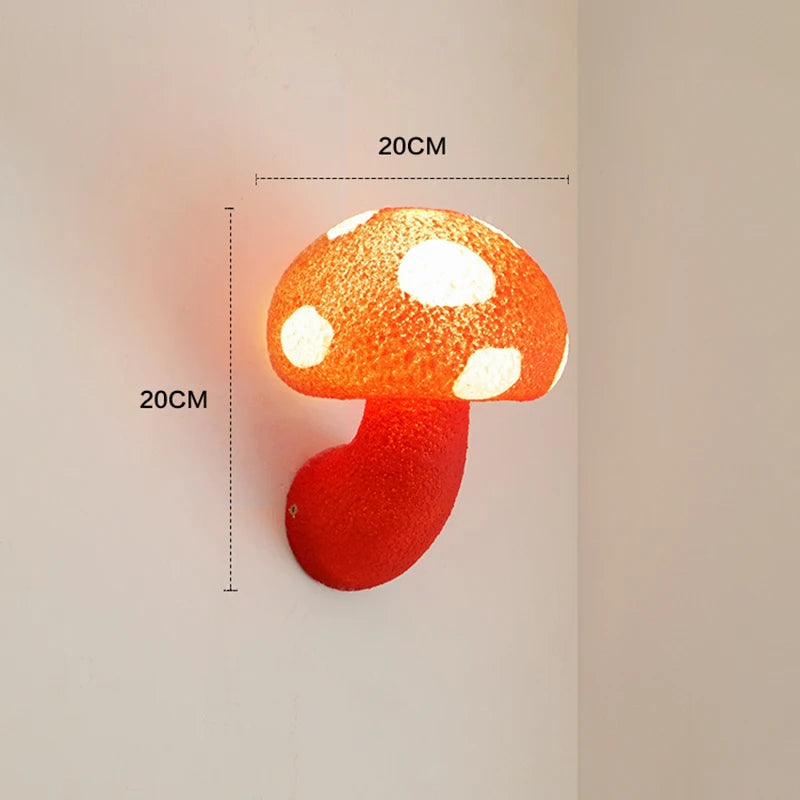 Nordic mushroom wall light for outdoor lighting - vue 3 sur 7