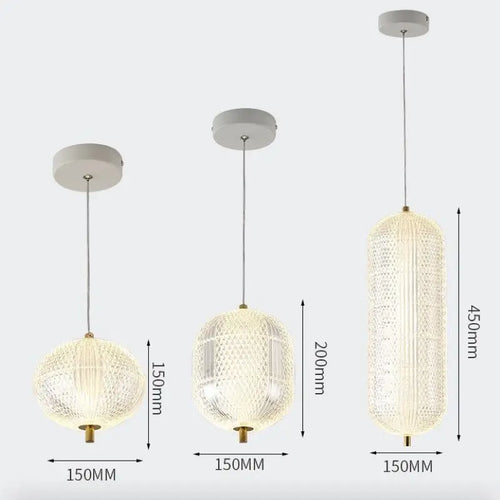 Modern minimalist LED chandelier decorative pendant light - vue 9 sur 9