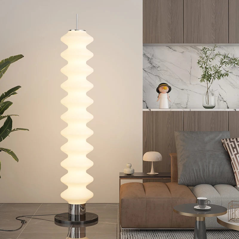Lightweight designer floor lamp for modern indoor lighting