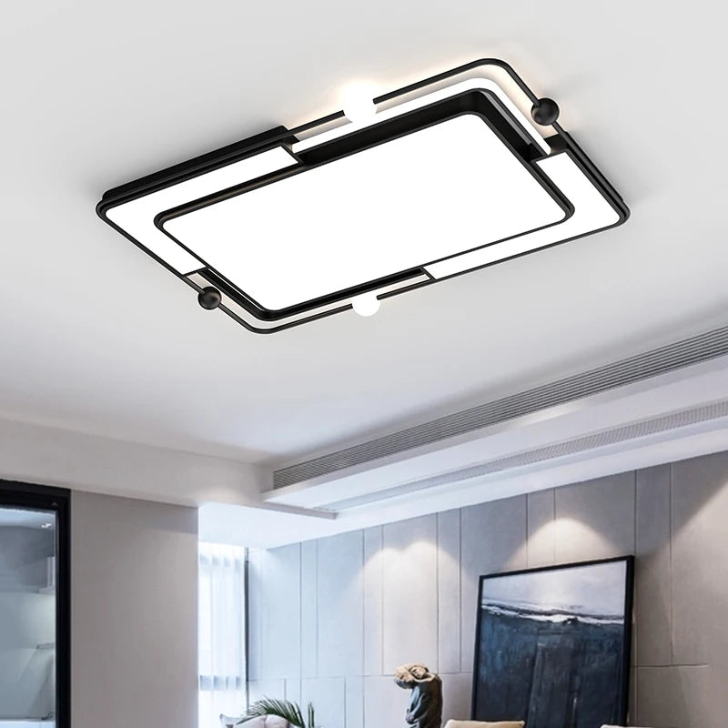 Modern square recessed LED ceiling light simple creative