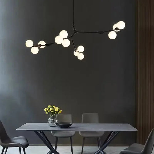 Modern glass chandelier for your interior decor - vue 4 sur 9