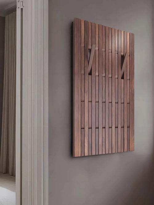 wooden wall coat rack for clothes and keys - vue 2 sur 18