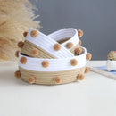 cotton rope storage baskets for home organization