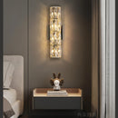Modern crystal wall light for elegant interior decor