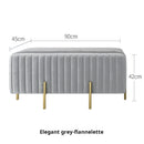 Nordic creative multifunctional velvet bench for living room and bedroom