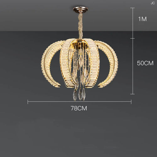 Custom luxury crystal chandelier for high-end villas