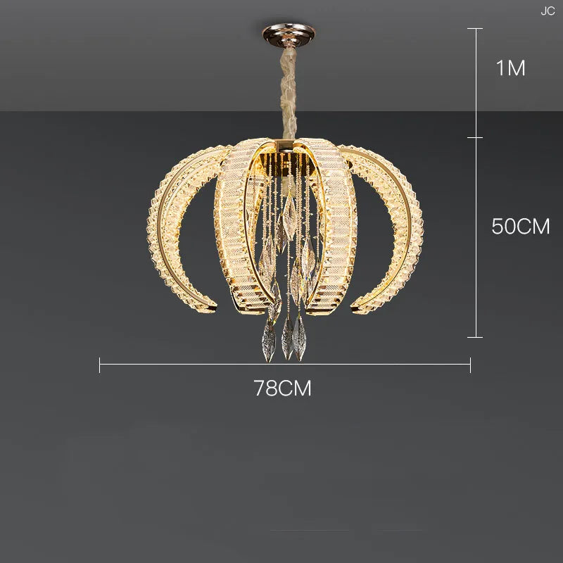 Custom luxury crystal chandelier for high-end villas
