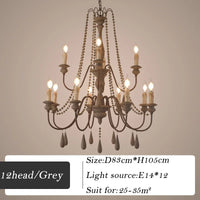 Retro wood chandelier for elegant interior decor