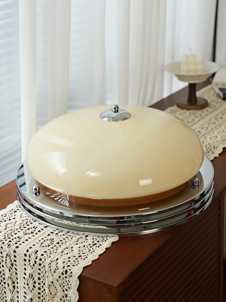 Retro medieval glass ceiling light for indoor lighting - vue 4 sur 7