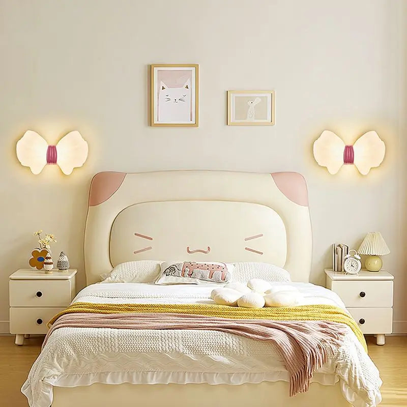 Nordic bow wall light for children's room - vue 5 sur 7