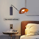 Nordic retro long arm wall light with modern LED design