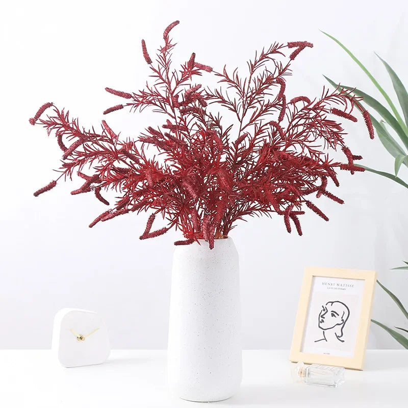 Set of 3 artificial plants for autumn wedding decor