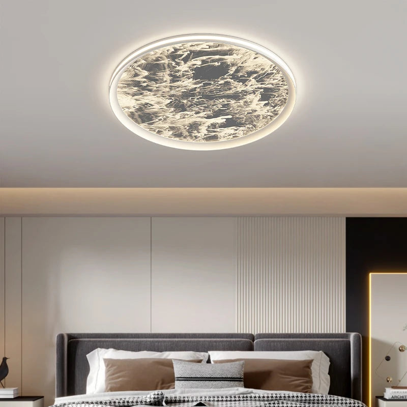 Modern starry cloud ceiling light in luxurious Nordic style