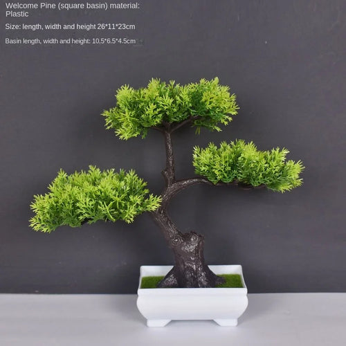 Artificial bonsai plant in plastic for interior decoration - vue 17 sur 41