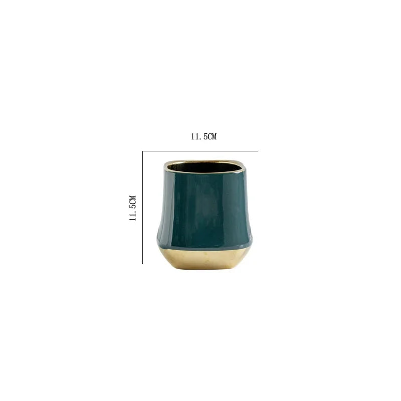 decorative and colorful Nordic ceramic flower pots