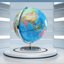 illuminated globe english version decorative educational world map