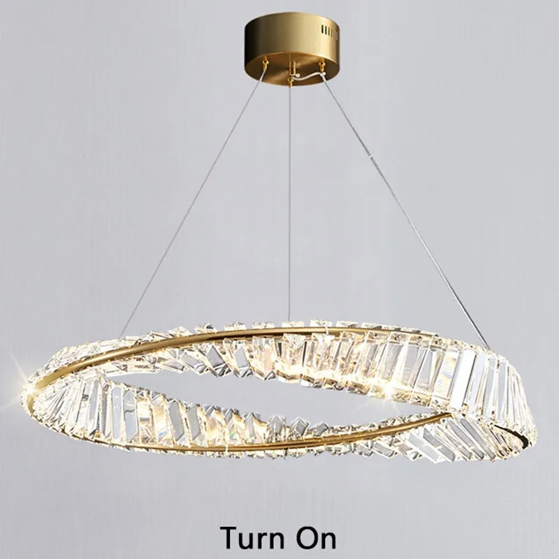 Luxury crystal chandelier for refined lighting