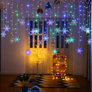 LED snowflake string lights for party and Christmas decorations