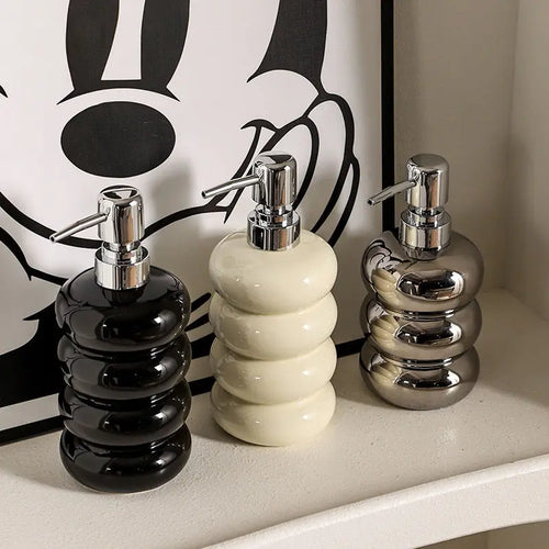 ceramic bottle for disinfectant and soap dispenser - vue 4 sur 12