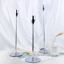 Metal conical candle holder for events and elegant decorations