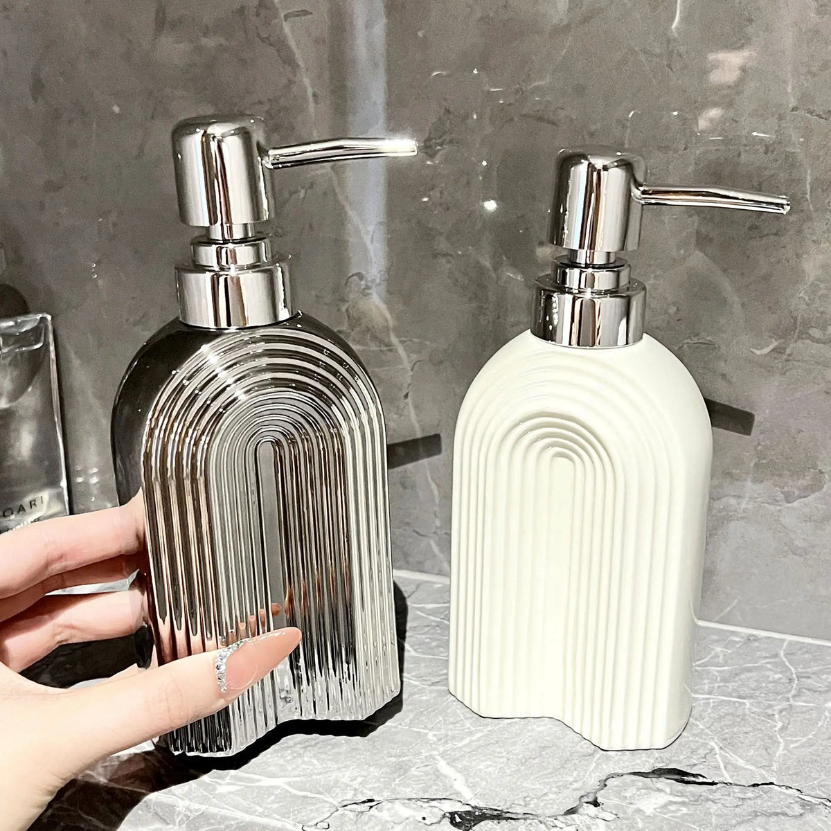 creative hand sanitizer bottle luxury bathroom