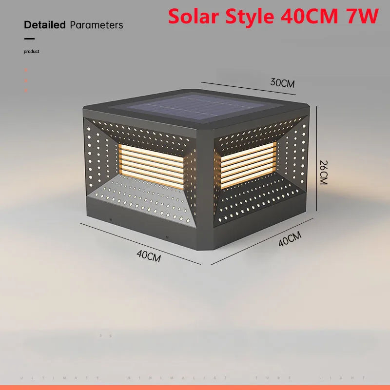 Modern solar lawn lamp for outdoor lighting