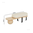multifunctional solid wood bench for stylish interior