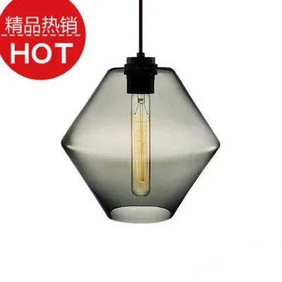 Modern transparent glass pendant chandelier with elegant design - vue 11 sur 28