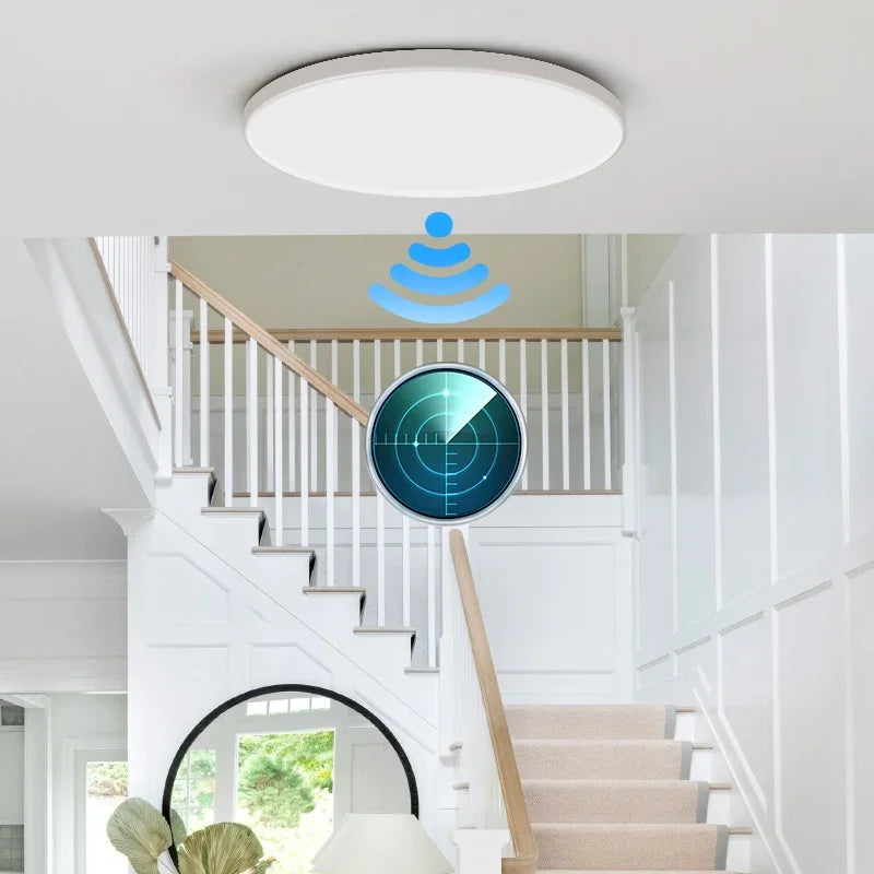 Waterproof motion sensor LED ceiling light for indoor use - vue 6 sur 6