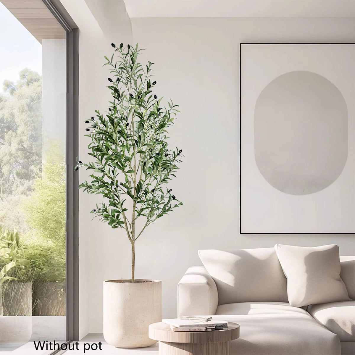 Large artificial olive branches for indoor and outdoor decoration