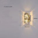 Modern crystal wall light for elegant interior decor